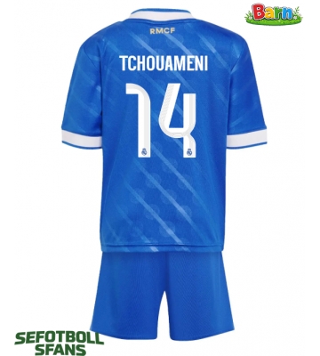 Real Madrid Aurelien Tchouameni #14 Tredjeställ Barn 2025-26 Kortärmad (+ Korta byxor)